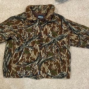 Arctic Fleece Hunting Camo zip up jacket L/XL